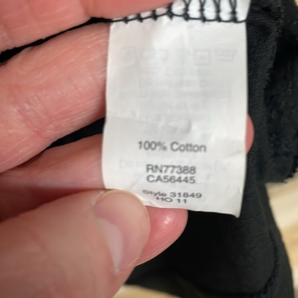 J.Crew Size XS 100% Cotton Lightweight Soft And Stretchy Black Sequin Tank Top - Picture 4 of 6